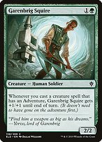 Matte Finish Throne of Eldraine Garenbrig Squire ( #158 )