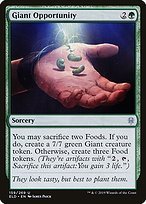 Matte Finish Throne of Eldraine Giant Opportunity ( #159 )