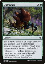 Matte Finish Throne of Eldraine Outmuscle ( #170 )