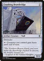 Matte Finish Throne of Eldraine Crashing Drawbridge ( #217 )