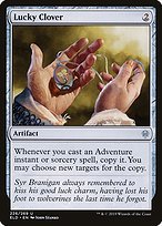 Matte Finish Throne of Eldraine Lucky Clover ( #226 )