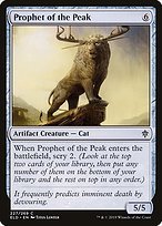 Matte Finish Throne of Eldraine Prophet of the Peak ( #227 )