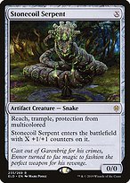 Matte Finish Throne of Eldraine Stonecoil Serpent ( #235 )