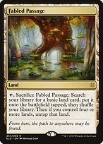 Matte Finish Throne of Eldraine Fabled Passage ( #244 )