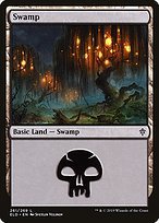 Matte Finish Throne of Eldraine Swamp ( #261 )