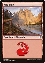 Matte Finish Throne of Eldraine Mountain ( #265 )