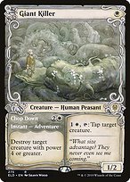 Matte Finish Throne of Eldraine Giant Killer // Chop Down ( #275 )