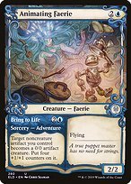 Matte Finish Throne of Eldraine Animating Faerie // Bring to Life ( #280 )