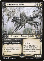 Matte Finish Throne of Eldraine Murderous Rider // Swift End ( #287 )