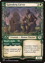Matte Finish Throne of Eldraine Garenbrig Carver // Shield's Might ( #298 )