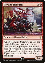 Matte Finish Throne of Eldraine Rowan's Stalwarts ( #307 )