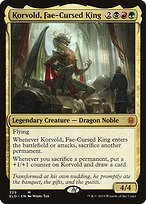 Matte Finish Throne of Eldraine Korvold, Fae-Cursed King ( #329 )