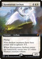 Matte Finish Throne of Eldraine Harmonious Archon ( #338 )