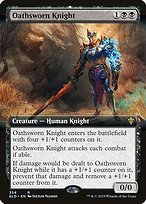 Matte Finish Throne of Eldraine Oathsworn Knight ( #354 )