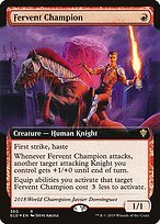 Matte Finish Throne of Eldraine Fervent Champion ( #360 )