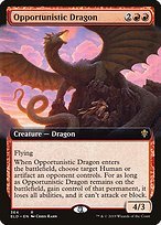 Matte Finish Throne of Eldraine Opportunistic Dragon ( #364 )