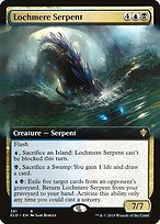 Matte Finish Throne of Eldraine Lochmere Serpent ( #381 )