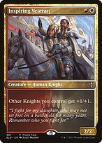Matte Finish Throne of Eldraine Inspiring Veteran ( #397 )