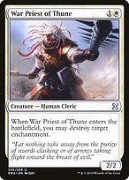 Matte Finish Eternal Masters War Priest of Thune ( #35 )