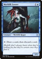 Matte Finish Eternal Masters Merfolk Looter ( #61 )