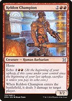 Matte Finish Eternal Masters Keldon Champion ( #135 )
