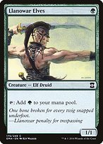 Matte Finish Eternal Masters Llanowar Elves ( #175 )