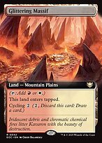 Glossy Finish Edge of Eternities Commander Glittering Massif ( #42 )