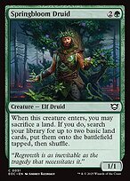 Glossy Finish Edge of Eternities Commander Springbloom Druid ( #51 )