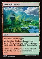 Glossy Finish Edge of Eternities Commander Mountain Valley ( #61 )