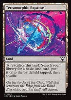 Glossy Finish Edge of Eternities Commander Terramorphic Expanse ( #62 )