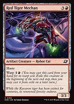 Matte Finish Edge of Eternities Red Tiger Mechan ( #154 )