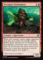 Matte Finish Edge of Eternities Terrapact Intimidator ( #164 )