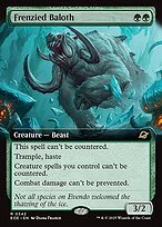 Matte Finish Edge of Eternities Frenzied Baloth ( #342 )