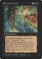 Glossy Finish Fallen Empires Tourach's Chant ( #47 )