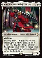 Matte Finish Final Fantasy Commander Auron, Venerated Guardian ( #10 )