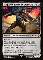 Matte Finish Final Fantasy Commander Siegfried, Famed Swordsman ( #51 )