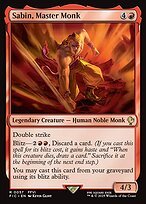 Matte Finish Final Fantasy Commander Sabin, Master Monk ( #57 )