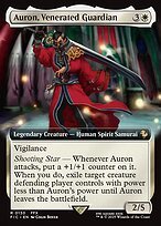 Matte Finish Final Fantasy Commander Auron, Venerated Guardian ( #130 )