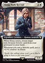 Matte Finish Final Fantasy Commander Elena, Turk Recruit ( #133 )