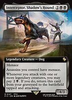 Matte Finish Final Fantasy Commander Interceptor, Shadow's Hound ( #147 )