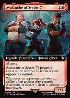 Matte Finish Final Fantasy Commander Avalanche of Sector 7 ( #150 )