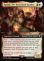 Matte Finish Final Fantasy Commander Banon, the Returners' Leader ( #165 )