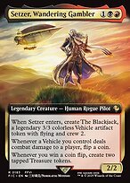 Matte Finish Final Fantasy Commander Setzer, Wandering Gambler ( #183 )