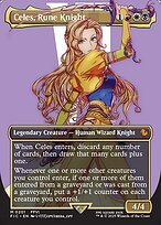 Matte Finish Final Fantasy Commander Celes, Rune Knight ( #201 )