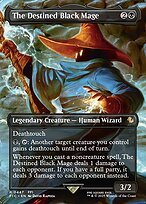 Matte Finish Final Fantasy Commander The Destined Black Mage ( #447 )