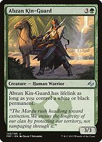 Glossy Finish Fate Reforged Abzan Kin-Guard ( #120 )