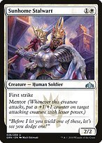 Glossy Finish Guilds of Ravnica Sunhome Stalwart ( #26 )