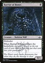 Glossy Finish Guilds of Ravnica Barrier of Bones ( #61 )