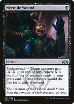 Glossy Finish Guilds of Ravnica Necrotic Wound ( #79 )