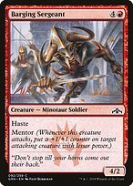 Glossy Finish Guilds of Ravnica Barging Sergeant ( #92 )